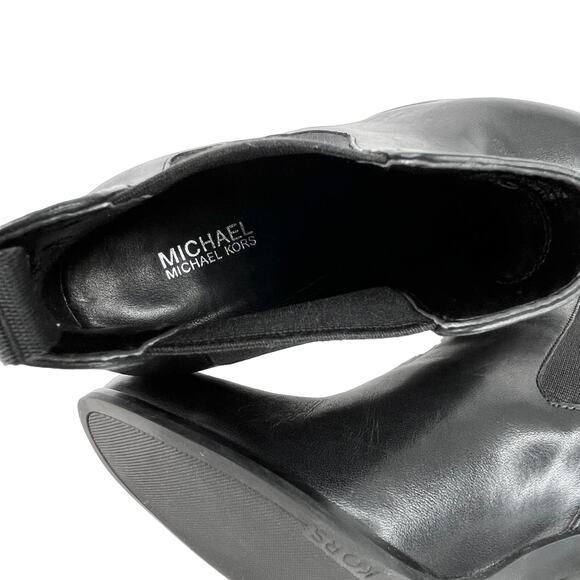 Michael Kors Boots Booties Chelsea 7.5M 3.5" Block Heels - Picture 11 of 12